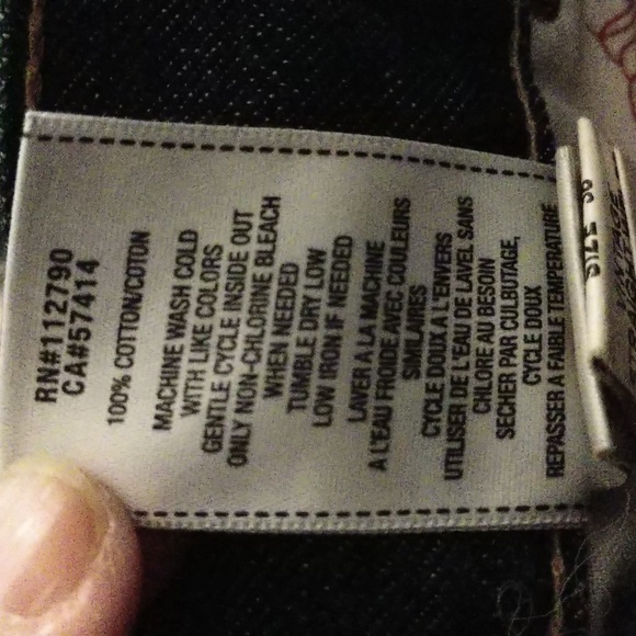 True Religion World Tour Vintage Straight Jean Pant Distressed Destroyed Size 38 - Picture 16 of 17